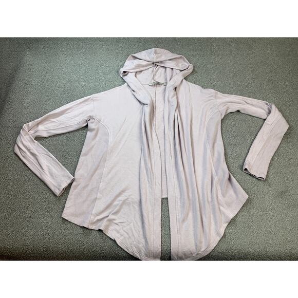 Athleta Nirvana Hooded Wrap Cardigan Athleisure Light Pink Size XS - Picture 2 of 11